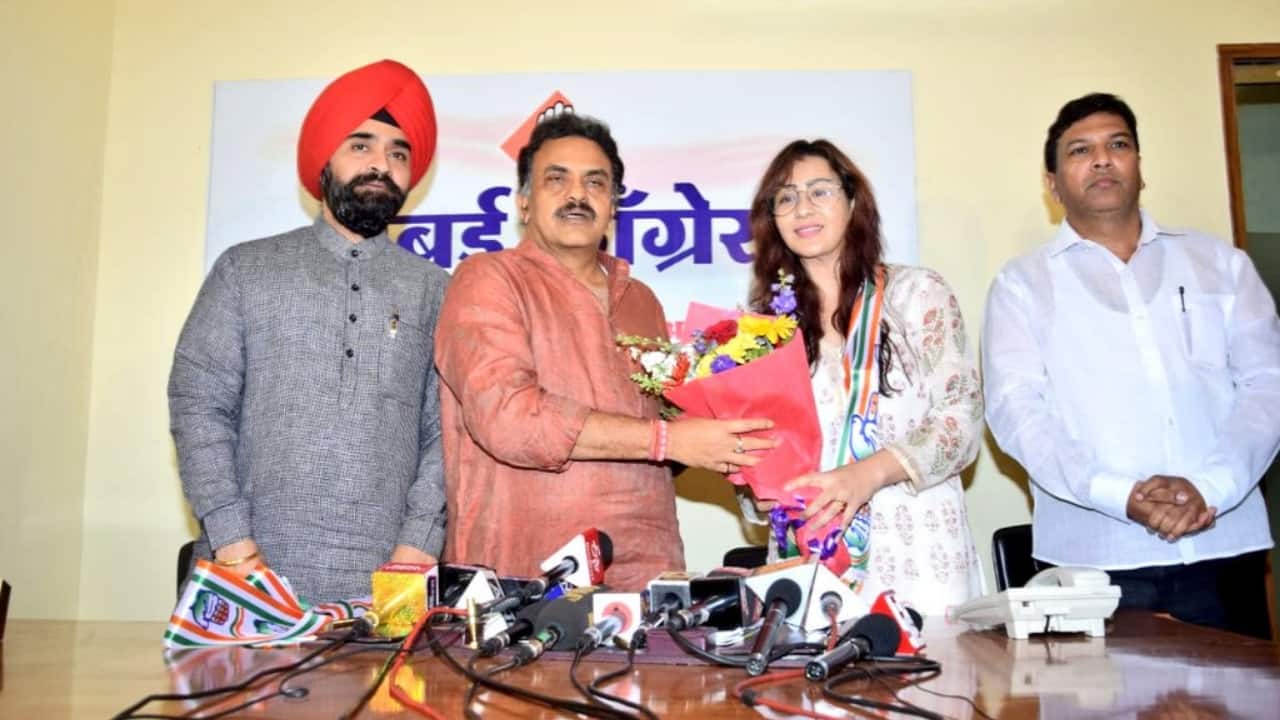 Shilpa Shinde joins Congress. Twitter/@INCMumbai