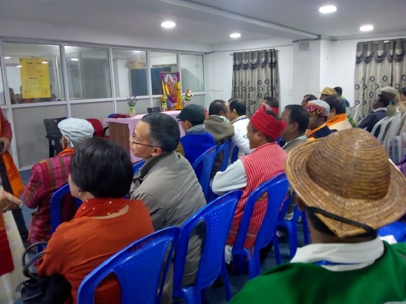 Representatives from various ethnic communities attending a RSS meeting in Sonapur, near Guwahati in December 2018. Sanjib Kr Baruah