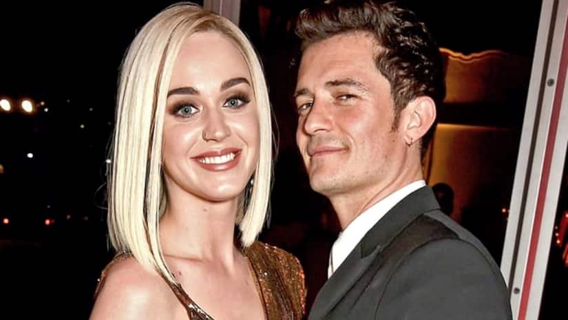 Katy Perry with her beau Orlando Bloom