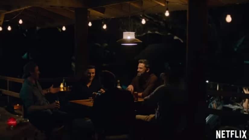Still from second trailer of Triple Frontier. YouTube screengrab