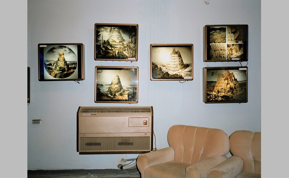 The drawings of the Tower of Babel at a museum in Iraq (2002). Through working with his own, as well as with other media archives, Linke challenges the conventions of photographic practice, whereby the question of how photography is installed and displayed becomes increasingly important. The drawings of the Tower of Babel at a museum in Iraq (2002). Through working with his own, as well as with other media archives, Linke challenges the conventions of photographic practice, whereby the question of how photography is installed and displayed becomes increasingly important.