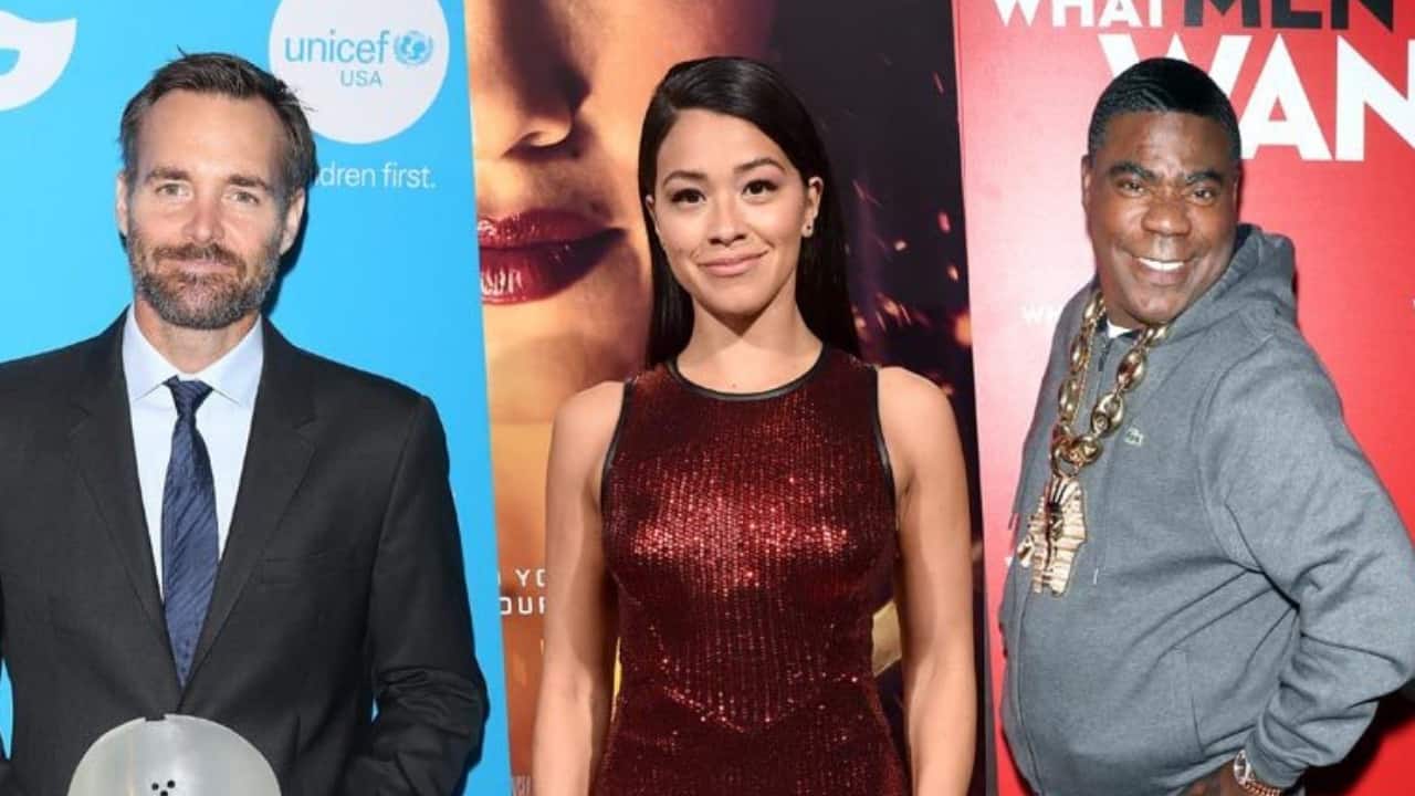 (left-right) Will Forte, Gina Rodriguez, Tracy Morgan will voice star in in the new animated Scooby-Doo film. Twitter