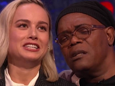 Watch: Captain Marvel's Brie Larson, Samuel Jackson parody Lady Gaga-Bradley Cooper's Oscars performance of Shallow Watch: Captain Marvel's Brie Larson, Samuel Jackson parody Lady Gaga-Bradley Cooper's Oscars performance of Shallow