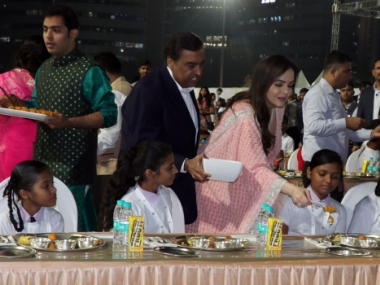 Nita Ambani inaugurates Dhirubhai Ambani Square in Mumbai, begins week-long 'Anna Seva' food service Nita Ambani inaugurates Dhirubhai Ambani Square in Mumbai, begins week-long 'Anna Seva' food service