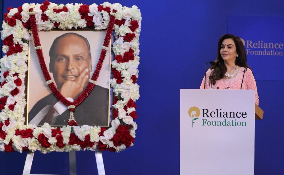 Nita Ambani addresses audiences at the launch. Photo: Sachin Gokhale Nita Ambani addresses audiences at the launch. Photo: Sachin Gokhale