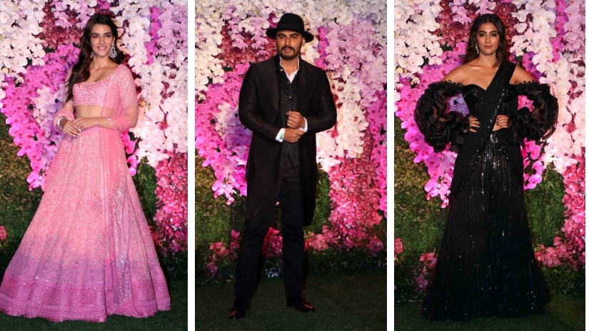 (left-right) Kriti Sanon, Arjun Kapoor and Pooja Hedge at the venue. Firstpost/@Sachin Gokhale (left-right) Kriti Sanon, Arjun Kapoor and Pooja Hedge at the venue. Firstpost/@Sachin Gokhale