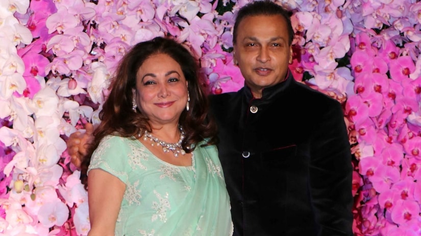 Anil Ambani with Tina Ambani at Anand Ambani and Shloka Mehta's wedding reception. Firstpost/@Sachin Gokhale Anil Ambani with Tina Ambani at Anand Ambani and Shloka Mehta's wedding reception. Firstpost/@Sachin Gokhale