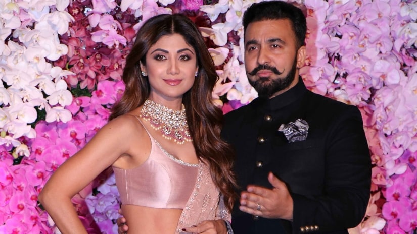 Shilpa Shetty Kundra and Raj Kundra strike a pose. Firstpost/@Sachin Gokhale Shilpa Shetty Kundra and Raj Kundra strike a pose. Firstpost/@Sachin Gokhale