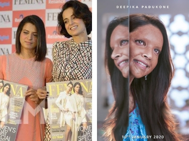 Deepika Padukone's Chhapaak gets its 'biggest cheerleader' in Kangana Ranaut's sister, acid attack survivor Rangoli Chandel Deepika Padukone's Chhapaak gets its 'biggest cheerleader' in Kangana Ranaut's sister, acid attack survivor Rangoli Chandel