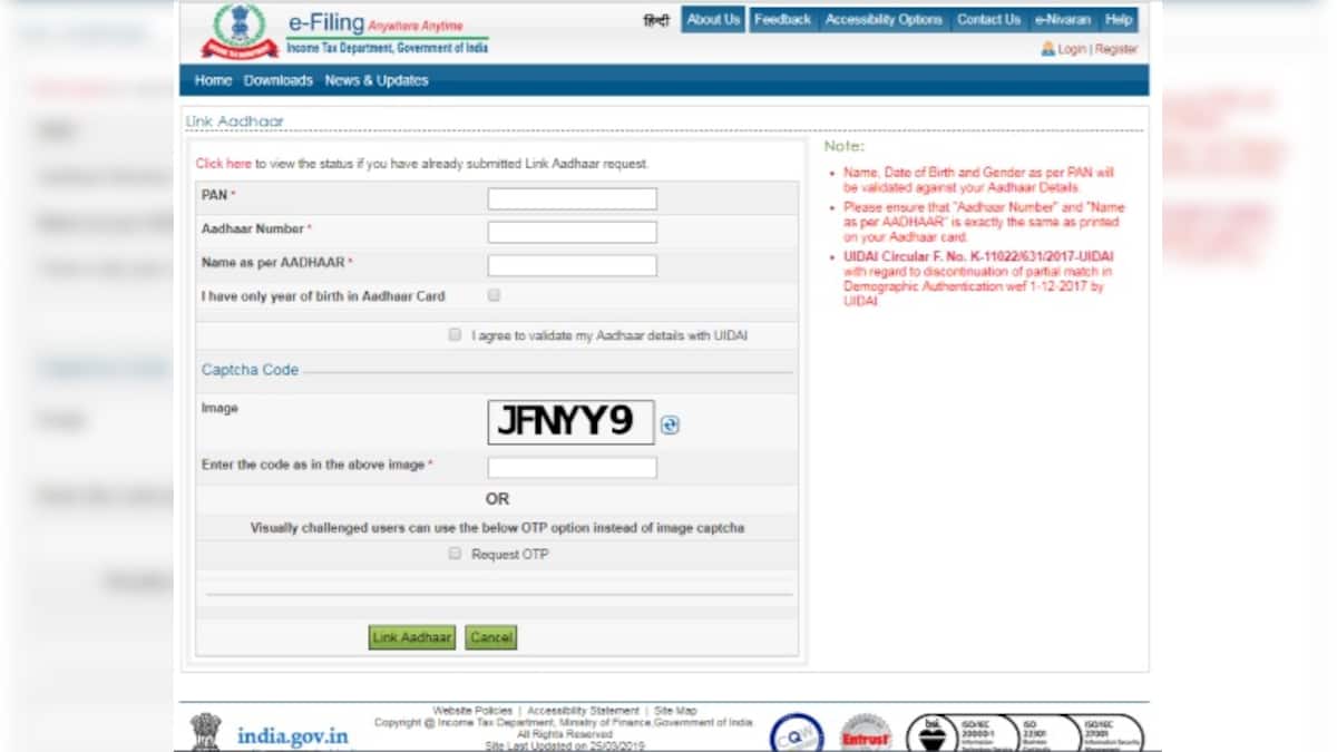 PAN CardAadhaar Card Link, last day today Here is how you can connect