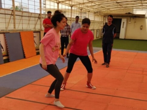 Panga: Kangana Ranaut shares photo from kabbadi training session for Ashwiny Iyer Tiwari's sports drama Panga: Kangana Ranaut shares photo from kabbadi training session for Ashwiny Iyer Tiwari's sports drama