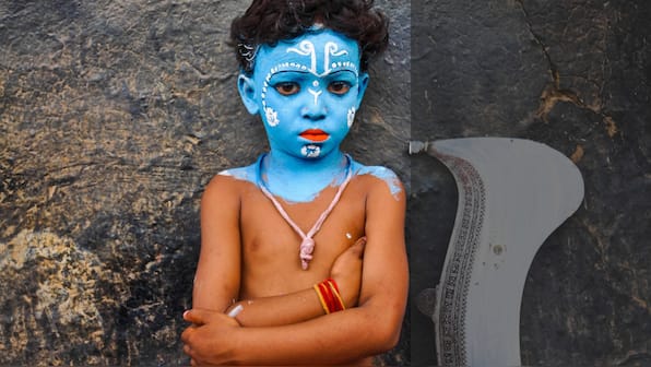 Becoming Shiva: The Gajan Sanyasis celebrate the blue god's marriage to Harkali