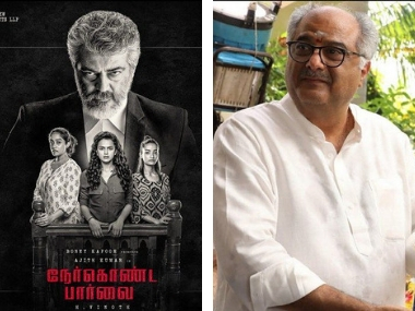 Boney Kapoor praises Ajith's performance in Nerkonda Paarvai: 'Hope he agrees to do Hindi films soon' Boney Kapoor praises Ajith's performance in Nerkonda Paarvai: 'Hope he agrees to do Hindi films soon'