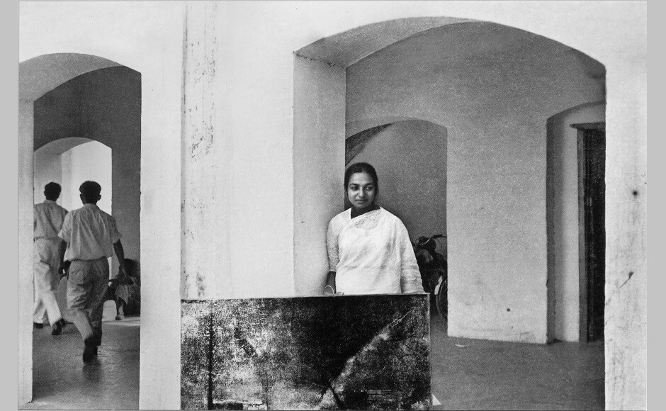 Nasreen Mohamedi photographed by Jyoti Bhatt. Image courtesy: Prinseps Nasreen Mohamedi photographed by Jyoti Bhatt. Image courtesy: Prinseps