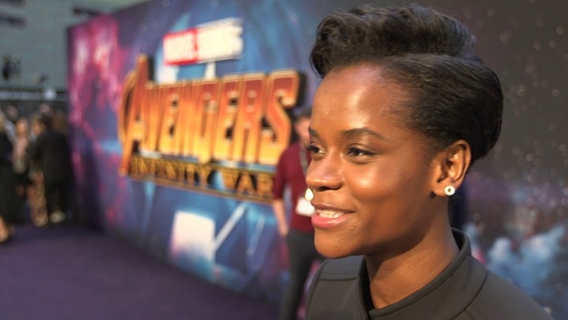 Shuri (Leticia Wright) during an Avengers red carpet. Image from Facebook
