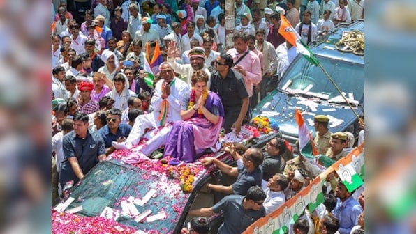 Lok Sabha polls: Priyanka Gandhi seeks to woo Bundelkhand with roadshows in Jhansi, Jalaun; supporters raise ‘chowkidar chor hai’ slogan