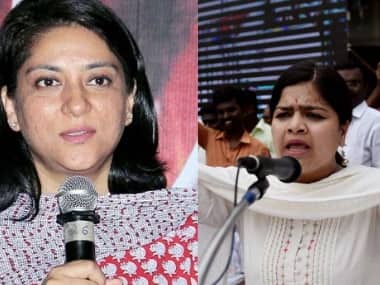 File photo of Priya Dutt and Poonam Mahajan. PTI