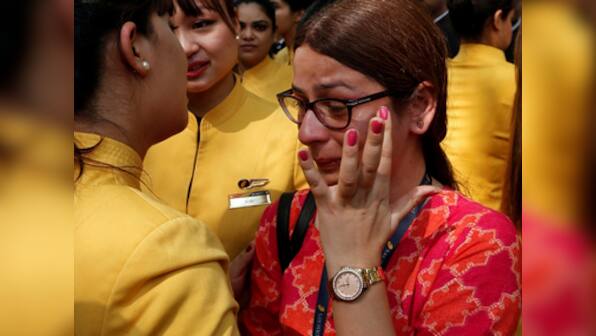 SBI-led banks cornered: Jet Airways employees now perceive themselves as bank employees demanding release of salary