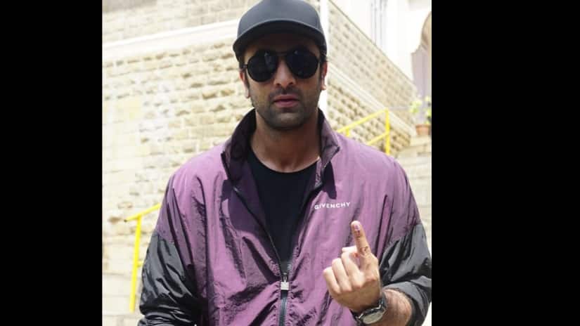 Ranbir Kapoor at Saint Anne's High School, Bandra. Photo/ Sachin Gokhale