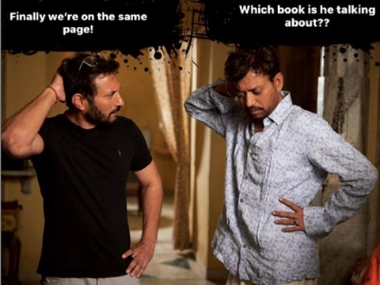 Angrezi Medium: Director Homi Adajania turns still with Irrfan Khan from the sets into a hilarious meme Angrezi Medium: Director Homi Adajania turns still with Irrfan Khan from the sets into a hilarious meme