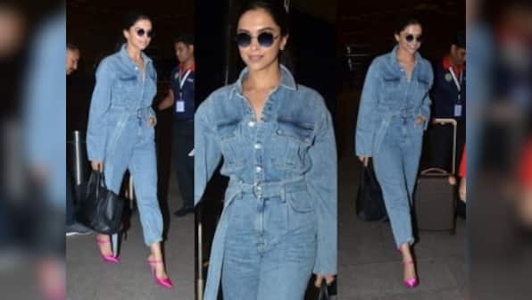 Deepika Padukone heads to New York for 2019 Met Gala, gets snapped at Mumbai airport in denim overalls