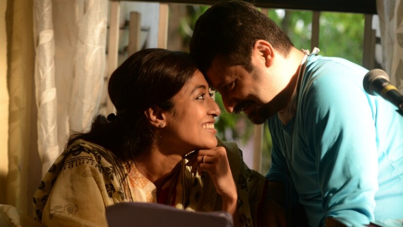 Pritha (left, played by Paoli Dam) with Arjun