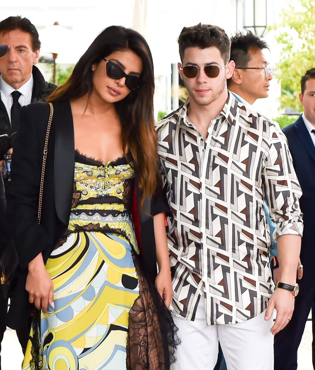 Priyanka Chopra and Nick Jonas at Cannes. Twitter