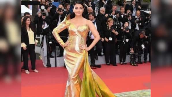 Cannes 2019: Aishwarya Rai Bachchan walks the red carpet in metallic fish-cut gown, poses with daughter Aradhya