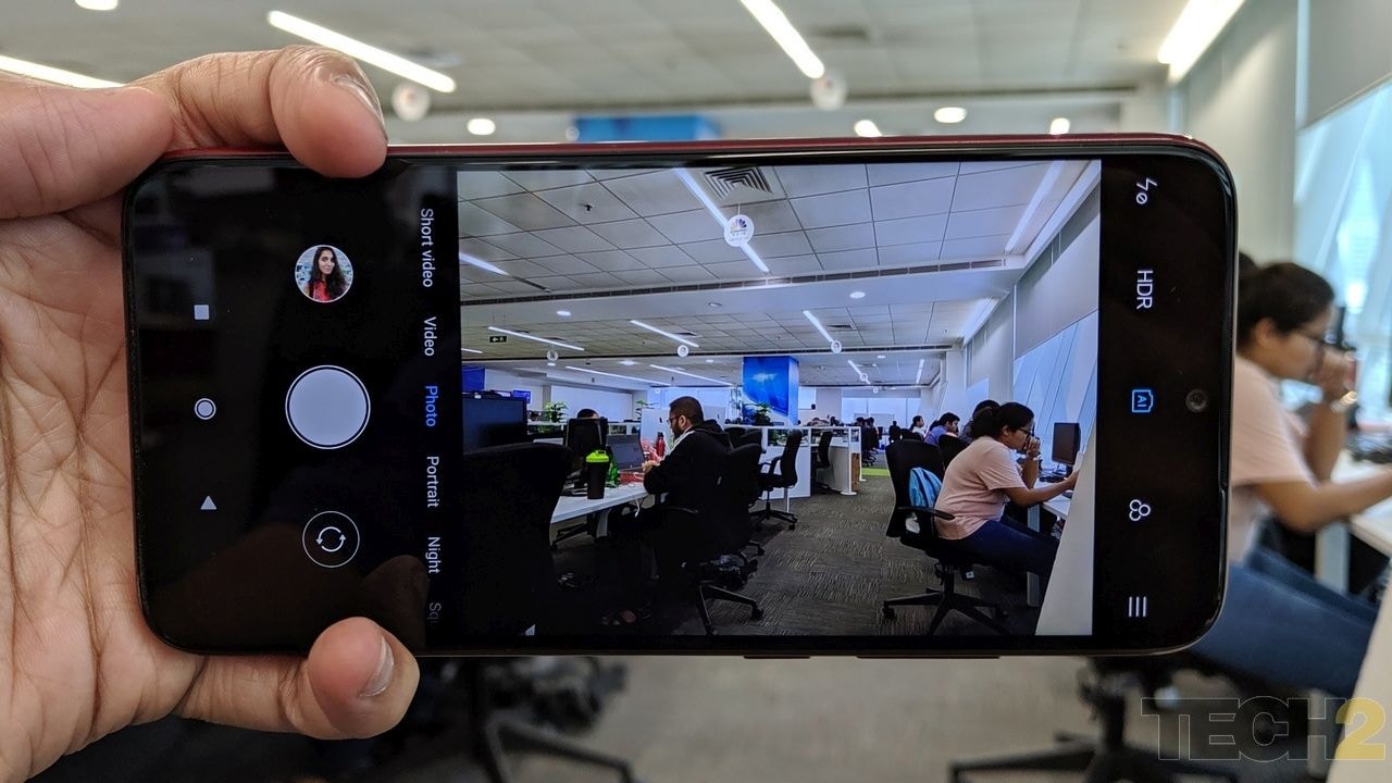 Redmi Note 7S camera interface. Image: tech2