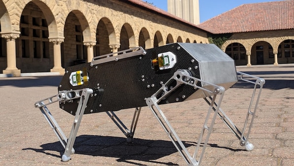 Doggo is the robot dog developed by Stanford students that can do backflips, jumps and trots