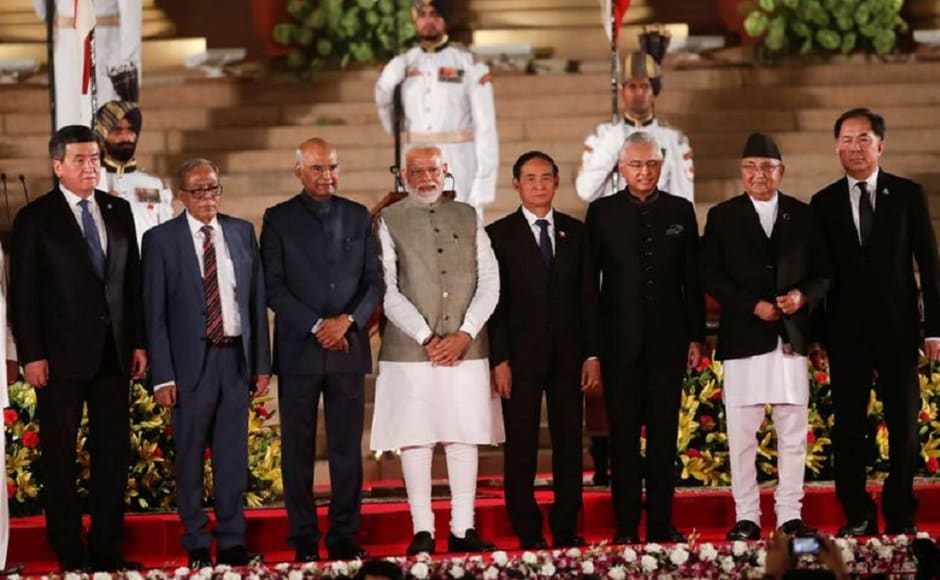 Leaders of BIMSTEC countries including President of Bangladesh Abdul Hamid, Sri Lankan President Maithripala Sirisena, Nepal Prime Minister K P Sharma Oli, President of Myanmar U Win Myint and Bhutanese Prime Minister Lotay Tshering also attended the gala event. From Thailand, its Special Envoy Grisada Boonrach represented the country. Kyrgyz President and current chair of Shanghai Cooperation Organisation Kyrgyz President Sooronbay Jeenbekov, and Mauritius PM Pravind Kumar Jugnauth also attended. PTI