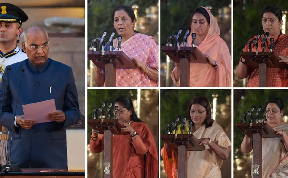 Smriti Irani, who earned the tag of giant killer for defeating Congress chief Rahul Gandhi in his home turf in Amethi in Uttar Pradesh, was among the six women ministers. PTI