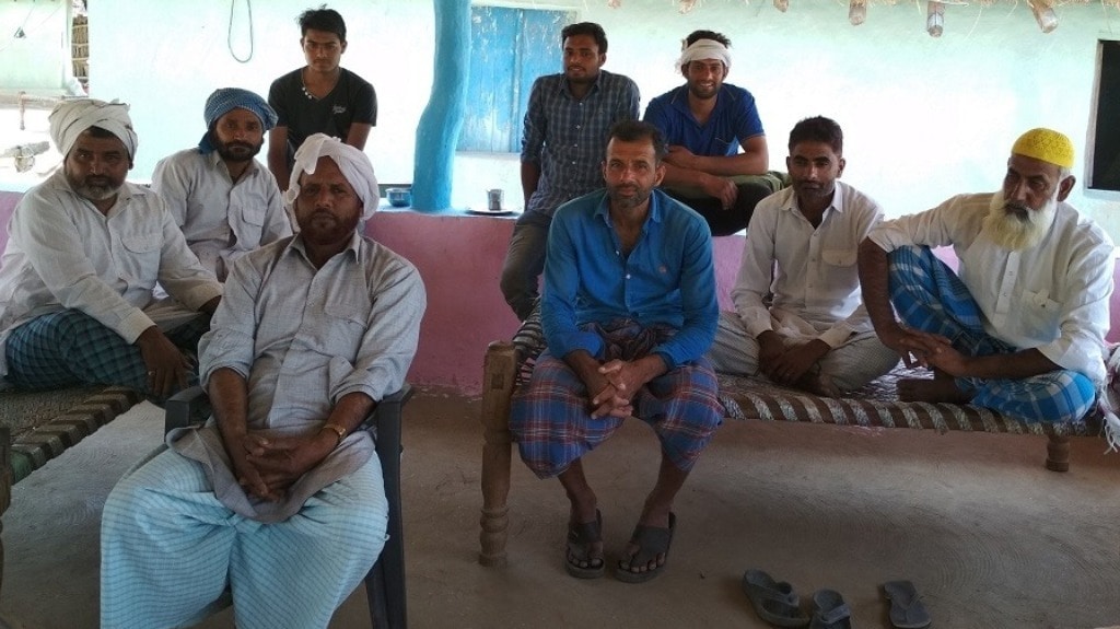 Gujjar community members from Shampur who expressed readiness to be relocated. Photo courtesy Rishika Pardikar