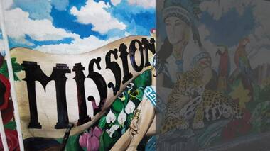 San Francisco's Mission Street murals speak of the city's multicultural history, ethos