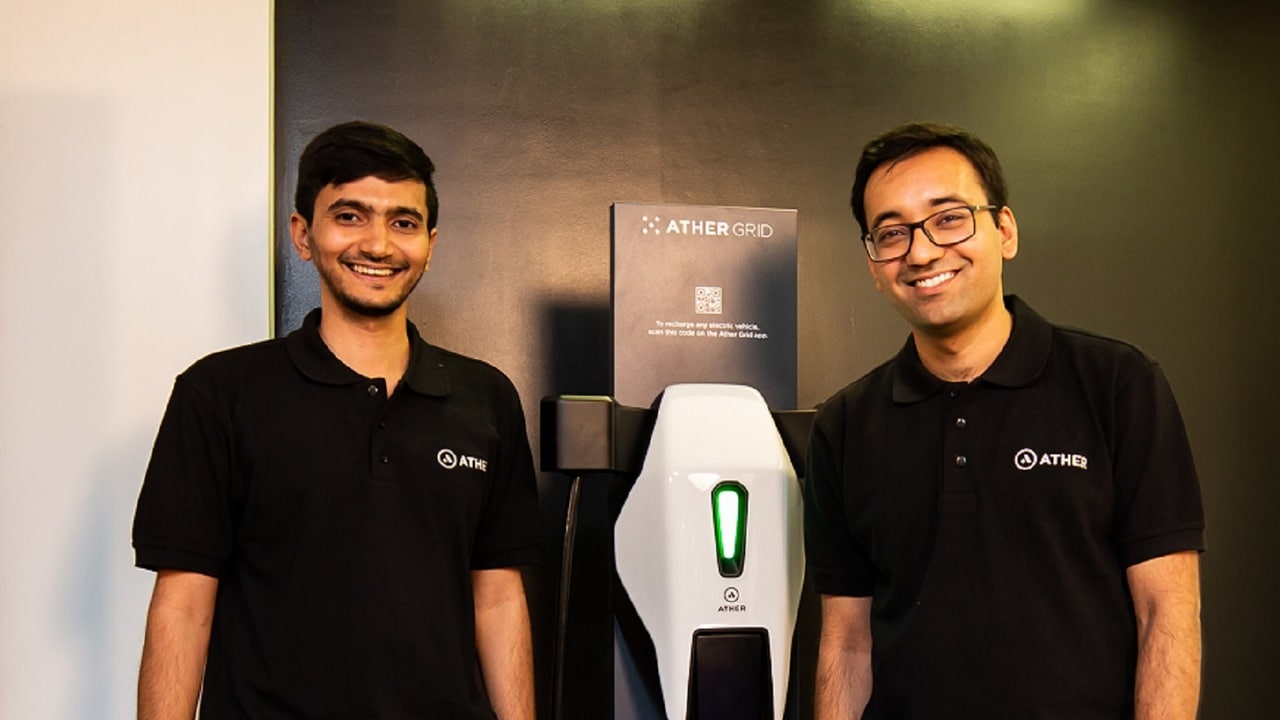 Swapnil Jain and Tarun Mehta, co-founders of Ather Energy. Image: Ather Energy