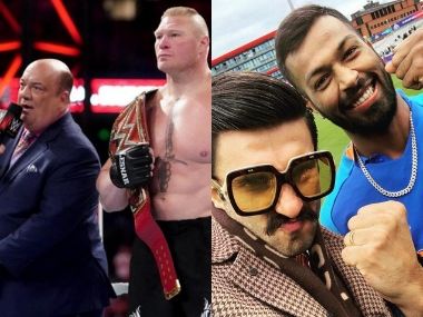 Ranveer Singh 'threatened' with copyright lawsuit by WWE wrestler Brock Lesnar's manager Paul Heyman Ranveer Singh 'threatened' with copyright lawsuit by WWE wrestler Brock Lesnar's manager Paul Heyman