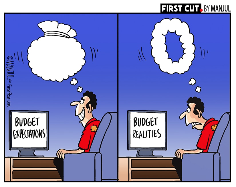 The Union Budget of the Narendra Modi 2.0 govt was announced on Friday. Toon by Manjul