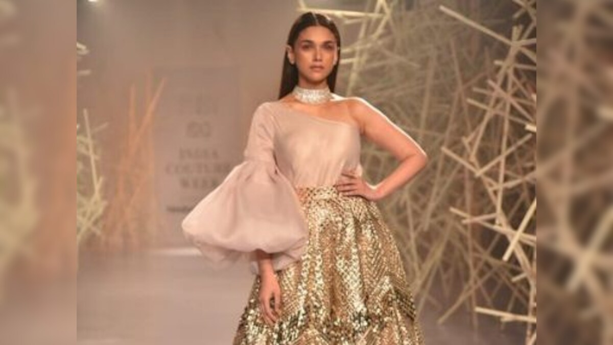 Aditi Rao Hydari turns showstopper for designer-duo Pankaj and Nidhi at India Couture Week 2019