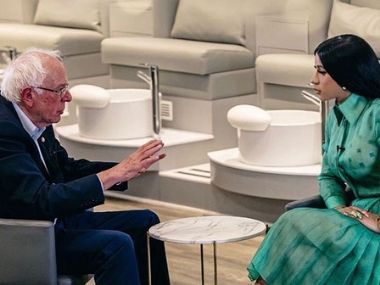 Cardi B, Bernie Sanders team up for 2020 US presidential campaign video to appeal to young voters Cardi B, Bernie Sanders team up for 2020 US presidential campaign video to appeal to young voters