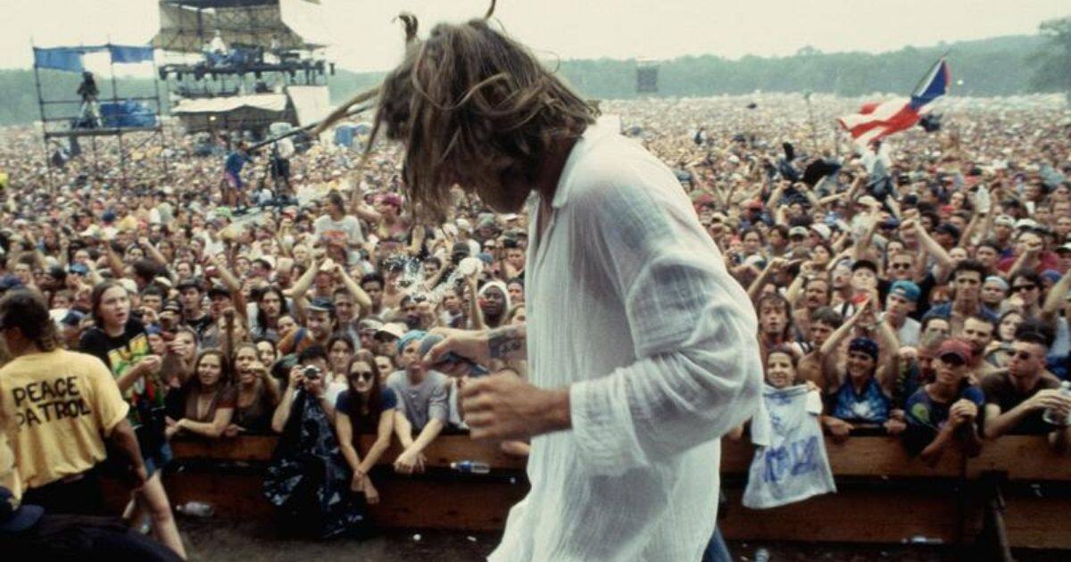 The original Woodstock playing on stage. Image from Twitter