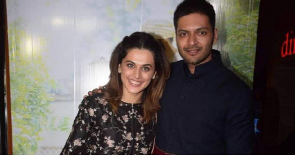 Taapsee Pannu (left) and Ali Fazal. Image from Facebook