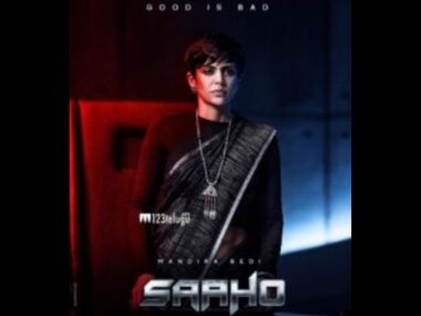 Saaho: Mandira Bedi's character poster looks intense in Prabhas, Shraddha Kapoor's action film Saaho: Mandira Bedi's character poster looks intense in Prabhas, Shraddha Kapoor's action film