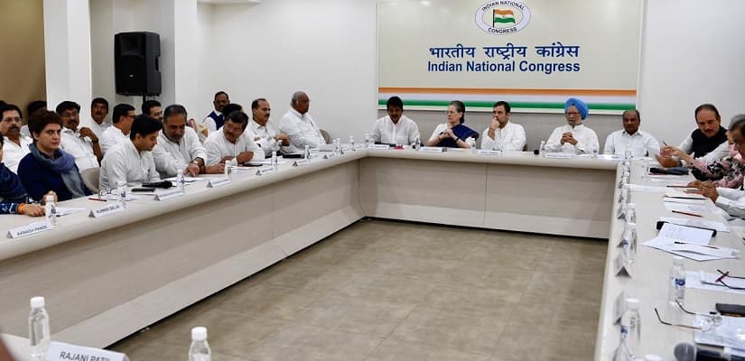 Congress Working Committee meeting on Saturday. Debobhrat Ghose