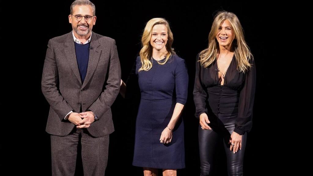 Steve Carrell, Reese Witherspoon and Jennifer Aniston. Twitter