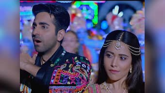 Watch: Ayushmann, Nushrat Bharucha turn into Krishna, Radha for Dream Girl song Radhe Radhe
