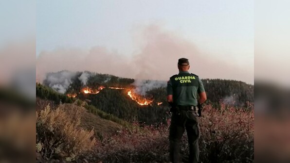 Spain's Canary Islands wildfire forces over 5,000 to evacuate; authorities say blaze could take days to be brought under control
