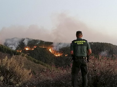 Spain's Canary Islands wildfire forces over 5,000 to evacuate; authorities say blaze could take days to be brought under control Spain's Canary Islands wildfire forces over 5,000 to evacuate; authorities say blaze could take days to be brought under control