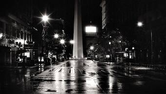 Argentine-German photographer Gerardo Korn paints the city of Buenos Aires in black and white
