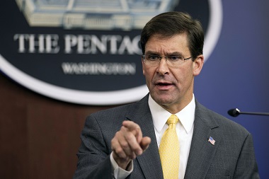 US Defence secretary Mark Esper dials Rajnath Singh, discusses steps to deepen cooperation with India US Defence secretary Mark Esper dials Rajnath Singh, discusses steps to deepen cooperation with India