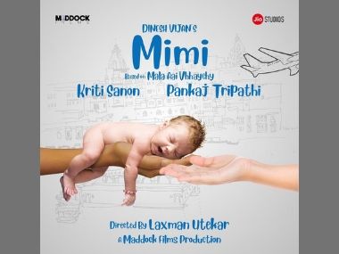 Mimi: Kriti Sanon, Pankaj Tripathi reunite for producer Dinesh Vijan's film on surrogacy; poster unveiled Mimi: Kriti Sanon, Pankaj Tripathi reunite for producer Dinesh Vijan's film on surrogacy; poster unveiled